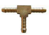 Brass 6mm T-piece for splitting gas line