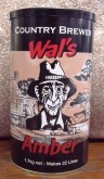 Wal's Amber Ale is a delicious ale with deep amber colour, creamy head and distinct citrus notes to its flavour and aroma.
Fresh hops added to the concentrate give an added hop "punch" to the Wal's Range of beers.